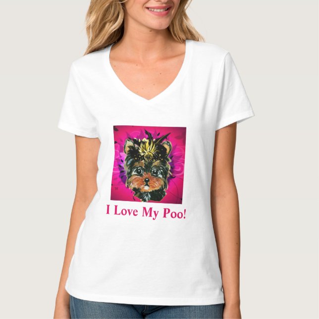 T-SHIRT YORKIE POO (Devant)