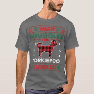 T-shirt Yorkiepod Chien de Noël Pyjama Chien de Noël laid 