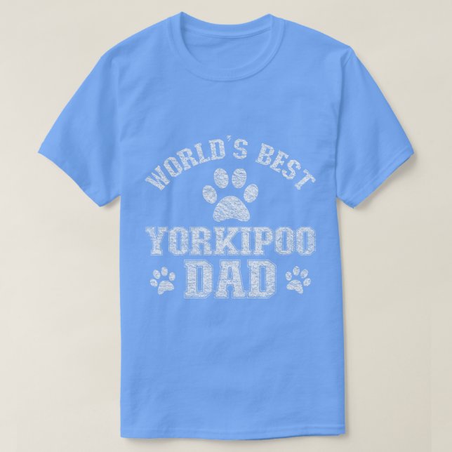 T-shirt Yorkipoo Chien Papa Monde Meilleur Yorkipoo Papa (Design devant)