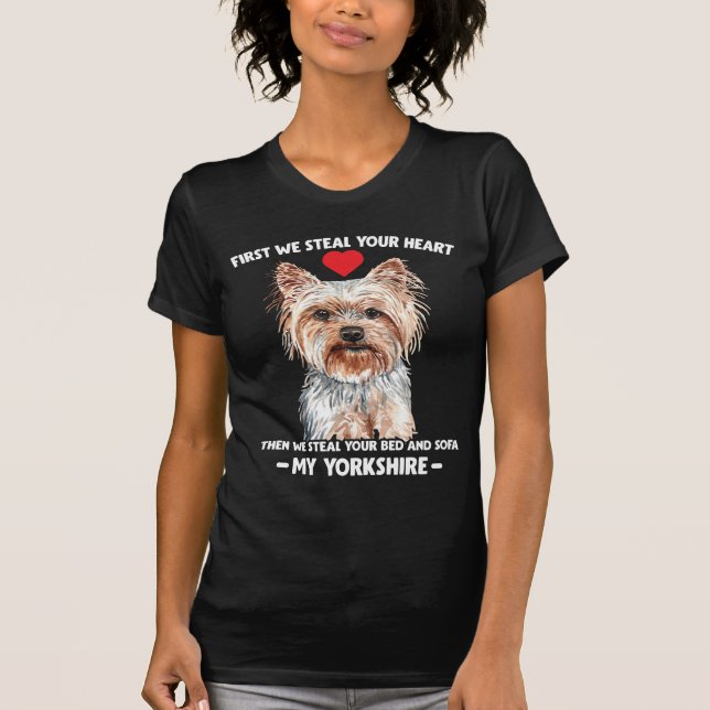 T-shirt Yorkshire cadeau de chien Yorkshire amoureux de fa (Devant)