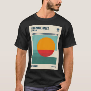 T-shirt Yorkshire Dales National Park Retro Travel Art