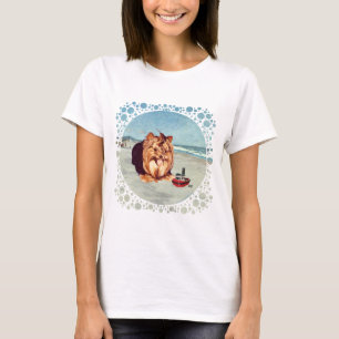 T-shirt Yorkshire Terrier à la Plage