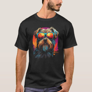 T-shirt Yorkshire Terrier Avec Lunettes De Soleil Drôle Re