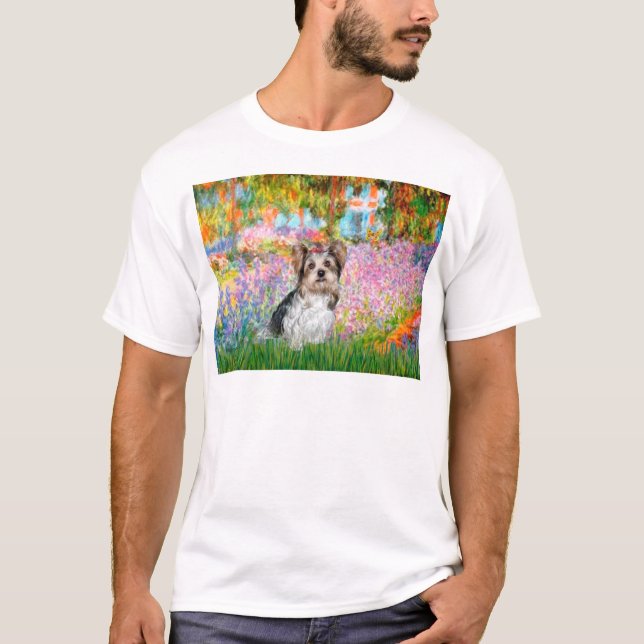 T-shirt Yorkshire Terrier (Biewer) - Jardin (Devant)