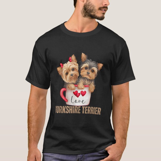 T-shirt Yorkshire Terrier Cadeaux Amoureux de les chiens C (Devant)
