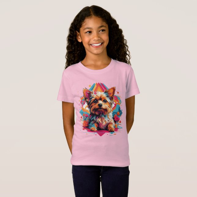 T-Shirt Yorkshire Terrier : Charming Yorkie Cuddins (Devant entier)