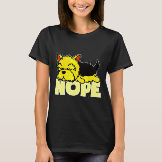 T-shirt Yorkshire Terrier Chien Lazy Day Fatigué
