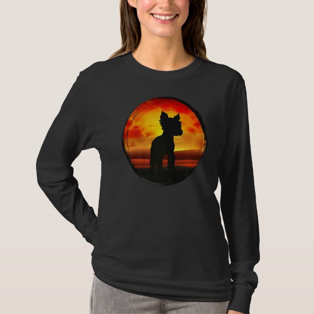 T-shirt Yorkshire Terrier Chien Retro 1 (Devant)