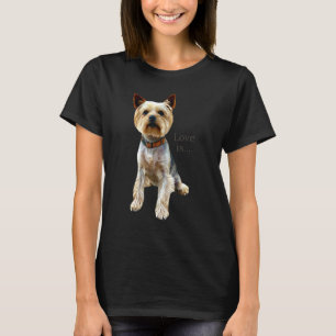 T-shirt Yorkshire Terrier Chien Yorkie Maman Papa Aime Ter