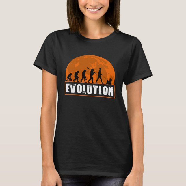 T-shirt Yorkshire Terrier Dog Dad Human Evolution (Devant)