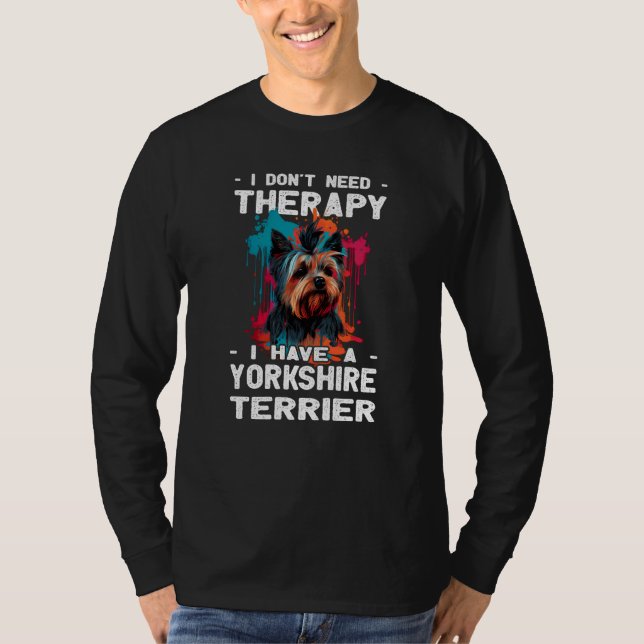 T-shirt Yorkshire Terrier Dog  Dog Owner (Devant)