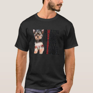T-shirt Yorkshire Terrier Extraordinaire Aimer Fort Happy 