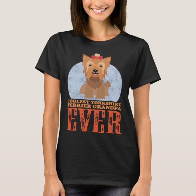 T-shirt Yorkshire Terrier Grand-père Yorkie Propriétaire d (Devant)