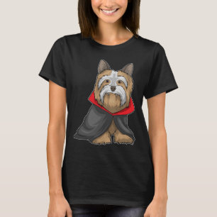 T-shirt Yorkshire Terrier Halloween Vampire