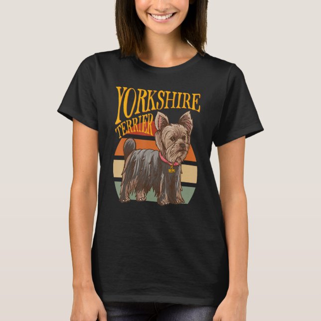 T-shirt Yorkshire Terrier - Identification de chien - Chie (Devant)