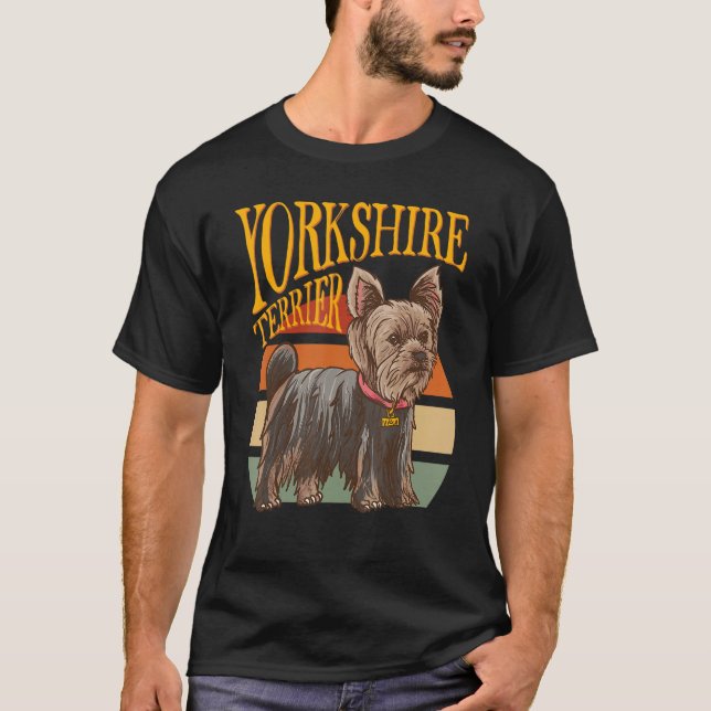 T-shirt Yorkshire Terrier - Identification de chien - Chie (Devant)