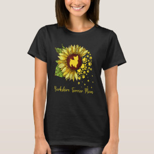 T-shirt Yorkshire Terrier Maman Sunflower Chien