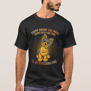 T-shirt Yorkshire Terrier mème Chaque collation je vais re
