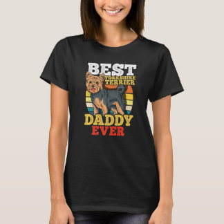 T-shirt Yorkshire Terrier Papa Retro