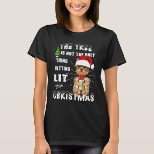 T-shirt Yorkshire Terrier Père Noël Casquette
