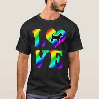 T-shirt Yorkshire Terrier Pride Rainbow Love