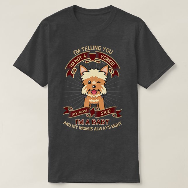 T-shirt Yorkshire Terrier Propriétaire Chien éleveur Puppy (Design devant)