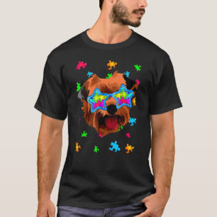 T-shirt Yorkshire Terrier Puzzle Sensibilisation sur l'aut