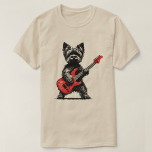 T-shirt Yorkshire Terrier Rock and Roll Chien 