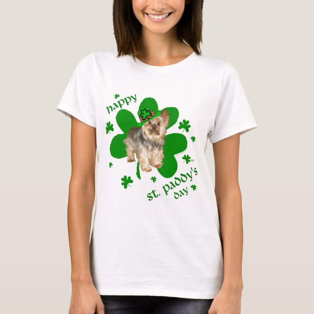 T-shirt Yorkshire Terrier Saint-Patrick (Devant)