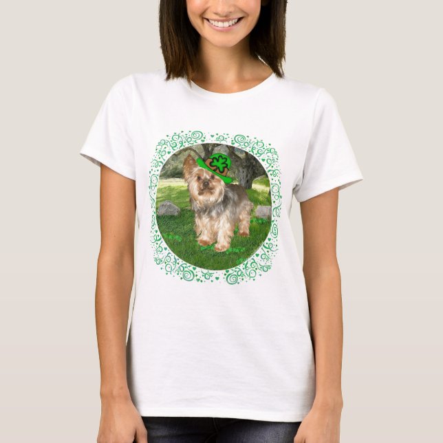 T-shirt Yorkshire Terrier Saint-Patrick (Devant)