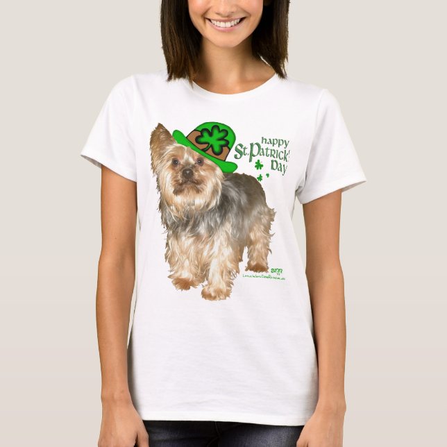 T-shirt Yorkshire Terrier Saint-Patrick (Devant)