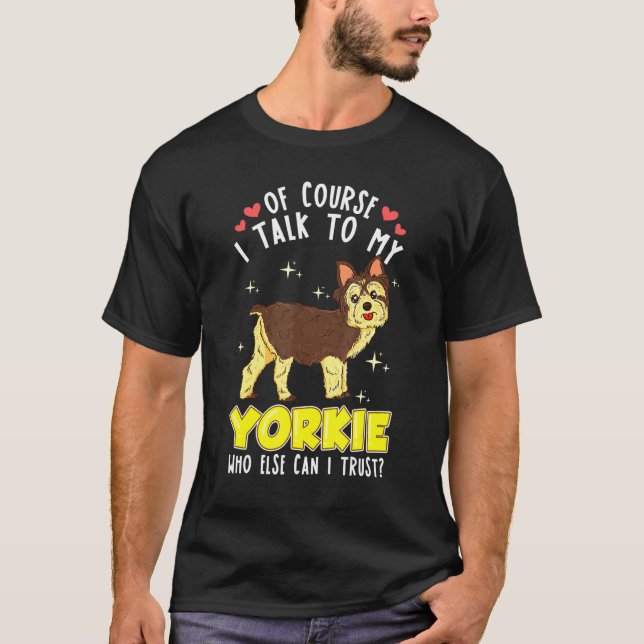 T-shirt Yorkshire Terrier T Cute Yorkie Pour Femmes (Devant)
