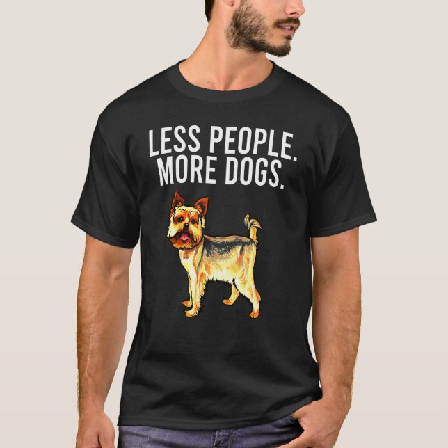 T-shirt Yorkshire Terrier Terrier Introvert (Devant)