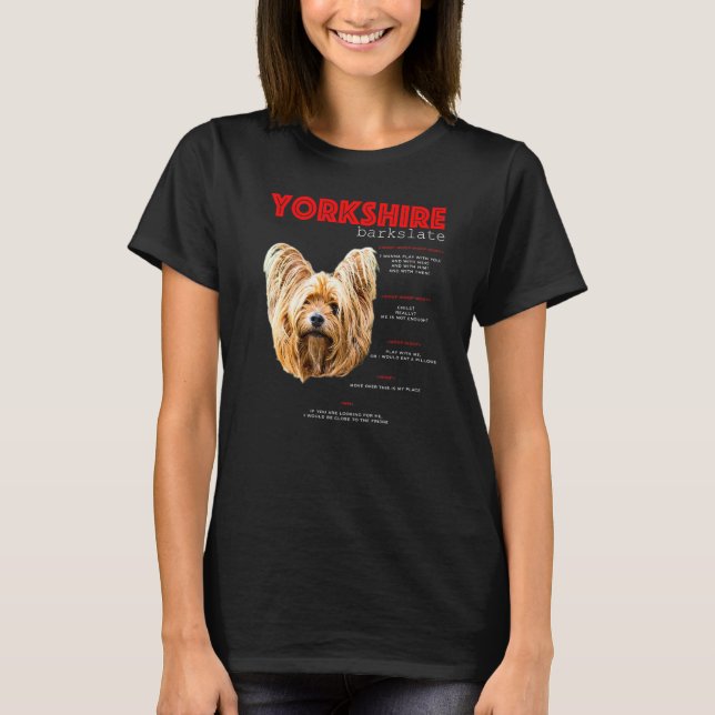 T-shirt Yorkshire Terrier Traduire (Devant)