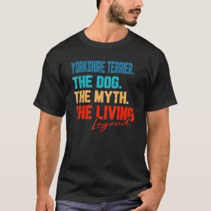 T-shirt Yorkshire Terrier Vintage Mythe rétro Chiens légen