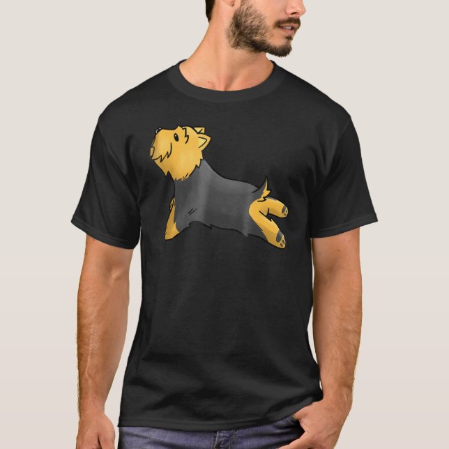 T-shirt Yorkshire Terrier Yoga Pose Yorkie Chien (Devant)