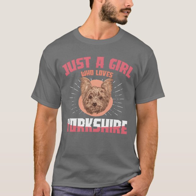 T-shirt Yorkshireerrier Chiot Amoureux de les chiens Chien (Devant)