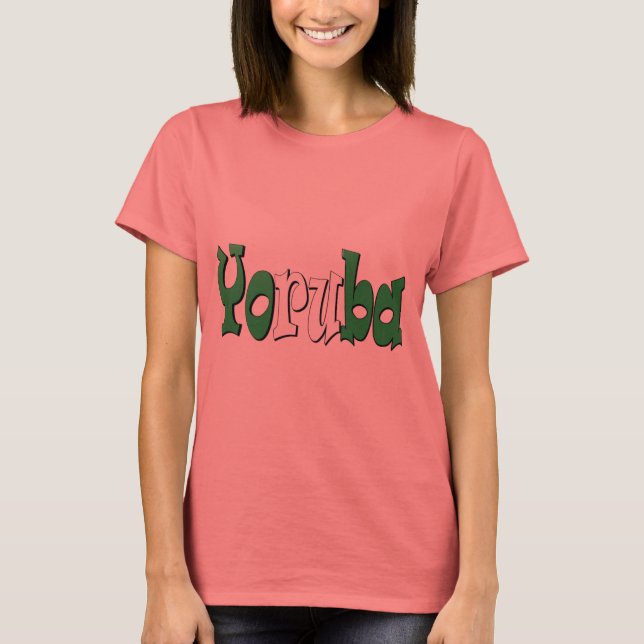 T-shirt Yoruba (Drapeau nigérian) (Devant)