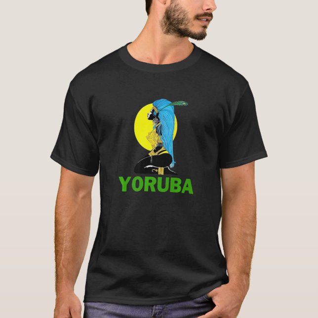 T-shirt Yoruba Girl Cute Nigériane Fille Du Nigeria (Devant)