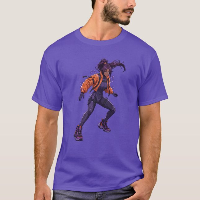 T-shirt yoruichi shihouin chat (Devant)