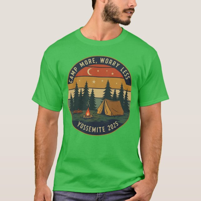 T-shirt Yosemite Camping Adventureee Camp More 2025 girl (Devant)