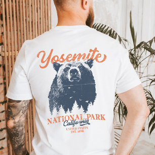 T-shirt Yosemite Grizzly Bear California National Park