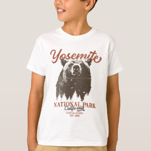 T-shirt Yosemite Grizzly Bear California National Park