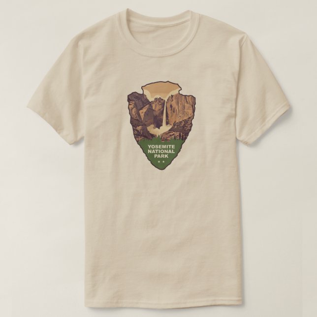 T-shirt Yosemite National Park Bridalveil Fall Arrowhead (Design devant)