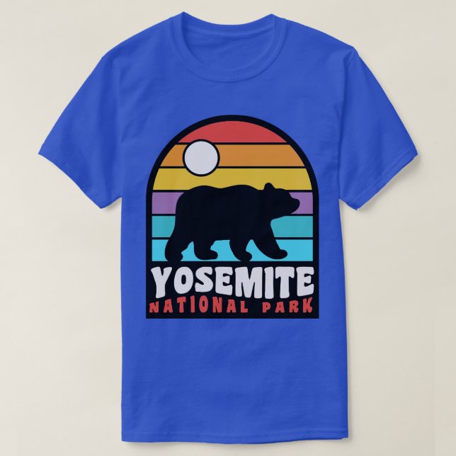 T-shirt Yosemite National Park California Bear Badge (Design devant)