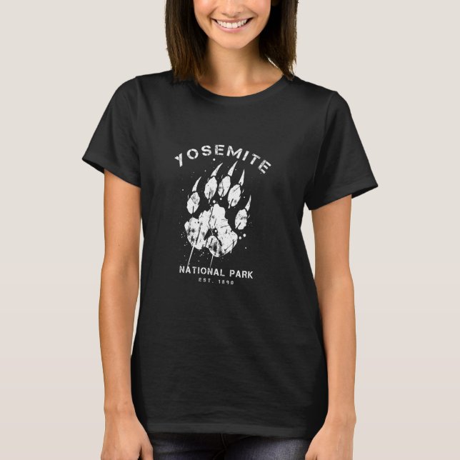 T-shirt Yosemite National Park Family Vacation Bear Pawpri (Devant)