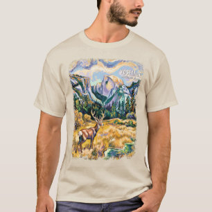 T-shirt Yosemite National Park Half Dome Van Gogh Élan