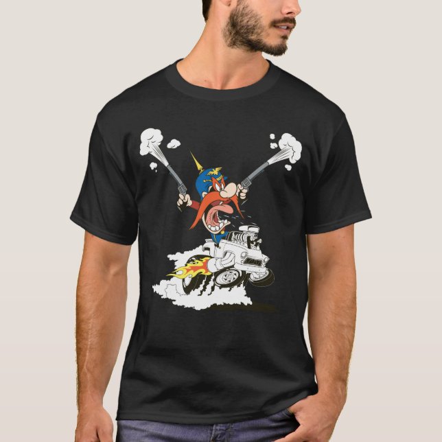 T-shirt Yosemite Sam : Fureur au volant (Devant)
