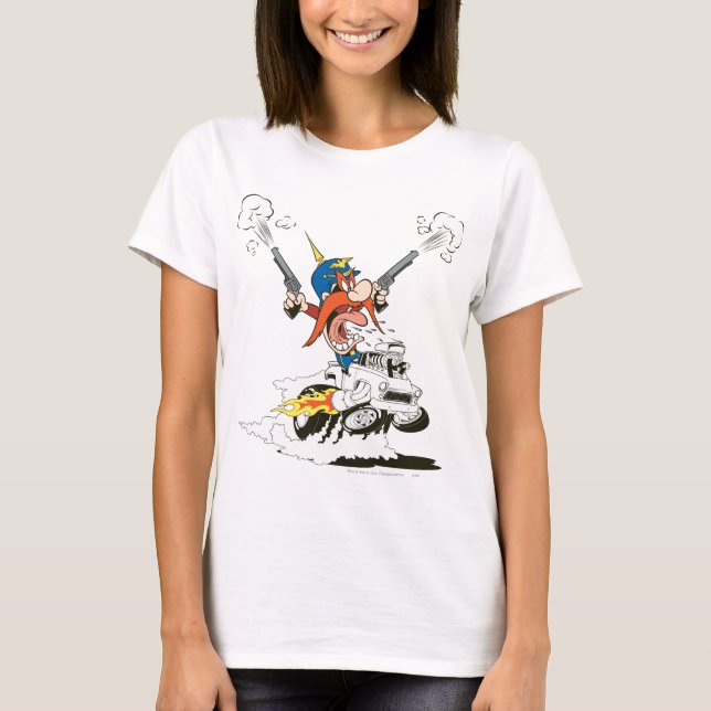 T-shirt Yosemite Sam Road Rage (Devant)