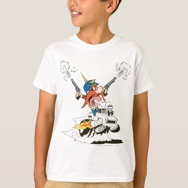 T-shirt Yosemite Sam Road Rage (Devant)